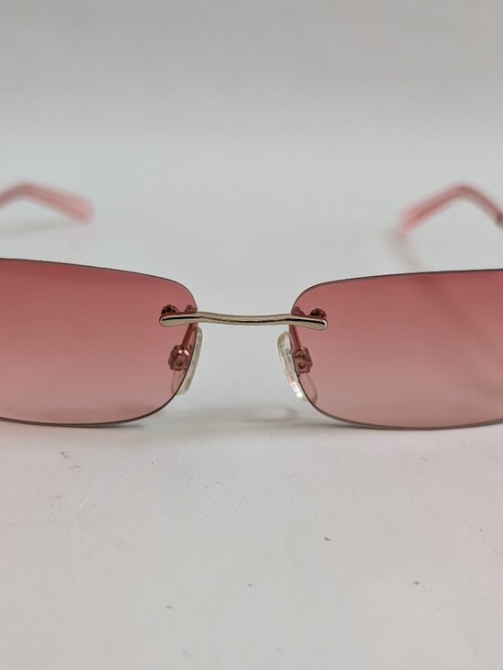NWT Vintage 90\'s Lady Fashion Rectangle Rimless Sunglasses (S. Gold) main image 4